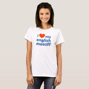 I Kärlek My English Mastiff Tanktop T Shirt
