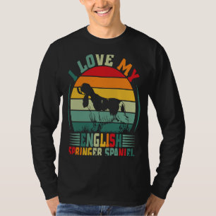 I Kärlek My English Springer spanel Hundägare Anim T Shirt