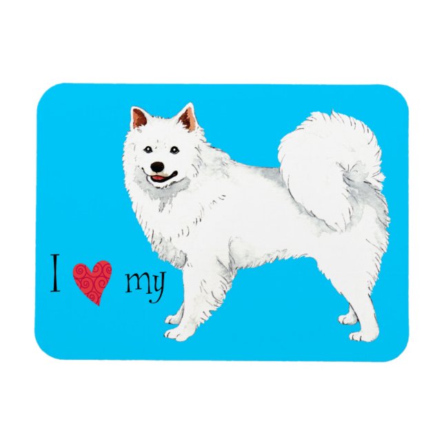 I kärlek my Eskie Magnet (Horisontell)