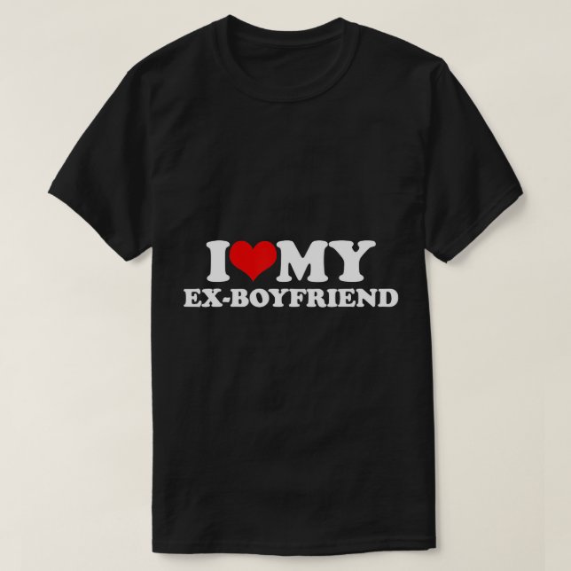I Kärlek My Ex-Boykompis T-Shirt (Design framsida)