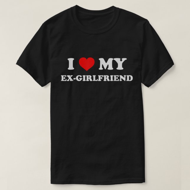 I Kärlek My Ex-Girlkompis T Shirt (Design framsida)