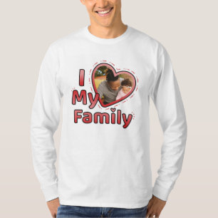I Kärlek My Family Anpassningsbar Photo T Shirt