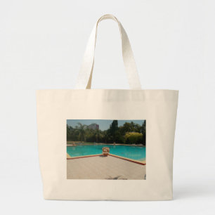 I Kärlek My Family Poolside Art Jumbo Tygkasse