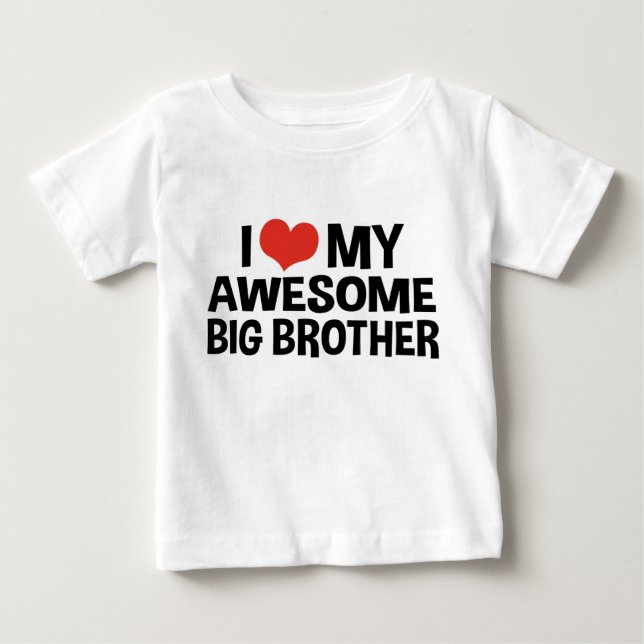 I Kärlek My Fantastisk Big Brother T-shirt (Framsida)