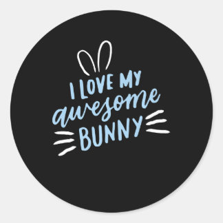 I Kärlek My Fantastisk Bunny | Kanin Älskare Runt Klistermärke