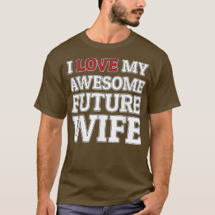 I Kärlek My Fantastisk Future Makfe Funny Groom el T Shirt
