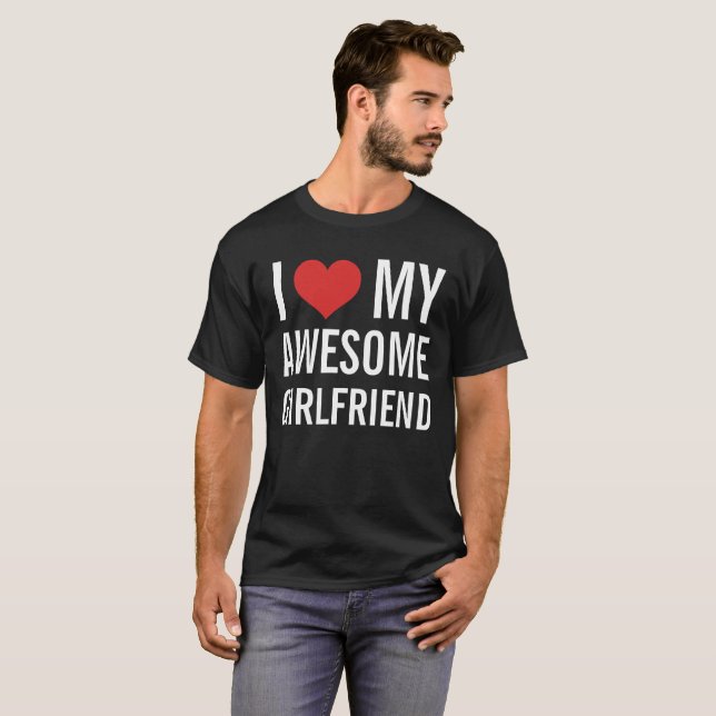 I Kärlek My Fantastisk Girlkompis T Shirt (Hel framsida)