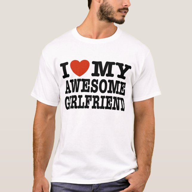 I Kärlek My Fantastisk Girlkompis Tee (Framsida)