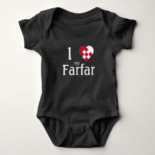 I Kärlek My Farfar (pappor far) Söta baby T Shirt