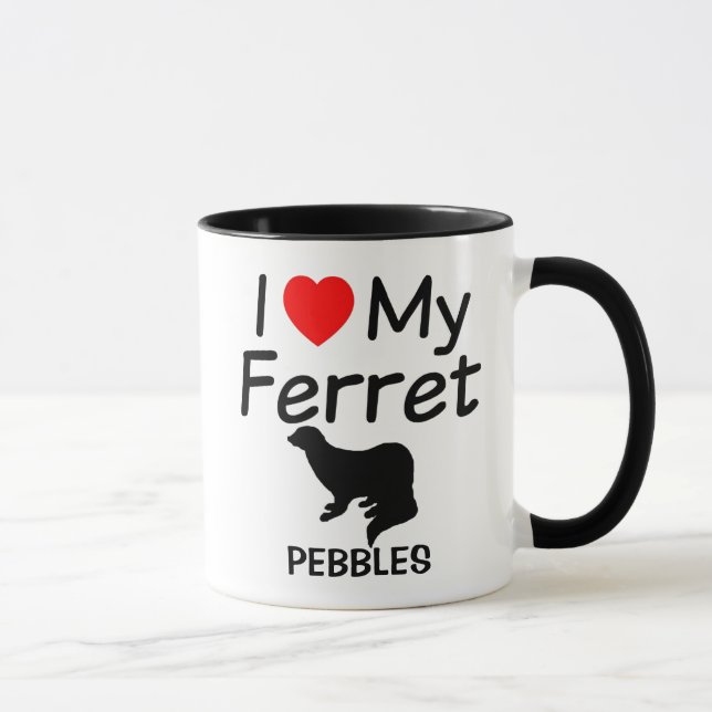 I Kärlek My Ferret Mugg (Höger)