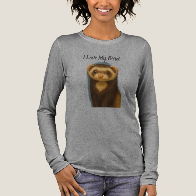 I kärlek My Ferret T Shirt (Framsida)