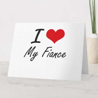 I Kärlek My Fiance Kort