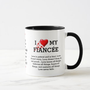 I KÄRLEK MY FIANCÉE Anpassningsbar Christian Mugg