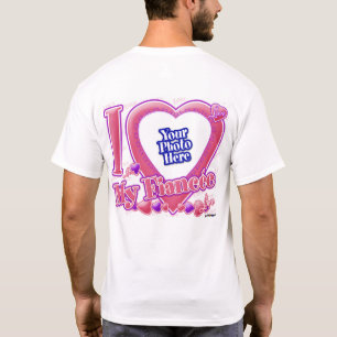 I Kärlek My Fiancée rosa/lila - foto back T Shirt
