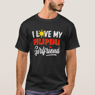I Kärlek My Filipina Girlkompis Funny Coola Filipi T Shirt