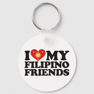 I Kärlek My Filipino Friends Nyckelring