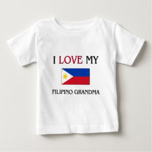 I Kärlek My Filipino Grandma T Shirt