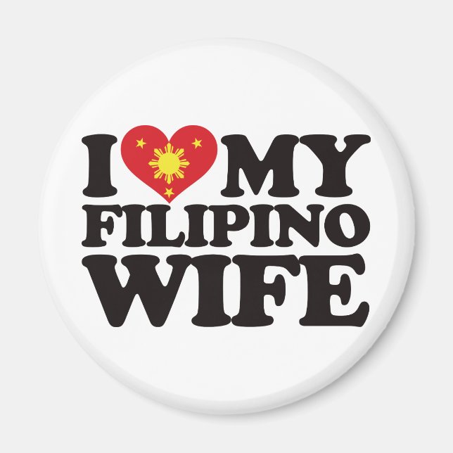 I Kärlek My Filipino Makfe Magnet (Framsidan)