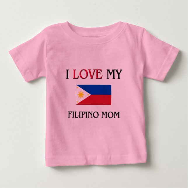 I Kärlek My Filipino Mamma Tröja (Framsida)