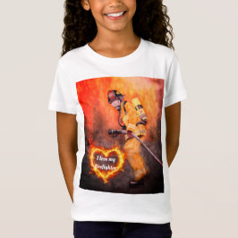 I Kärlek My Firefighter Barn Boys Girls T-shirt