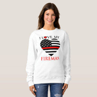 I Kärlek My Fireman - Firefighter T-shirt