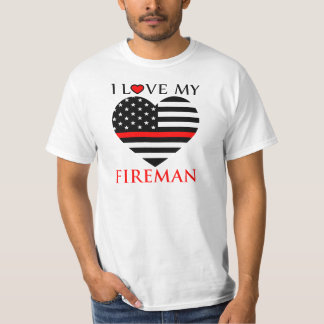 I Kärlek My Fireman - Firefighter Women's T-Shirt