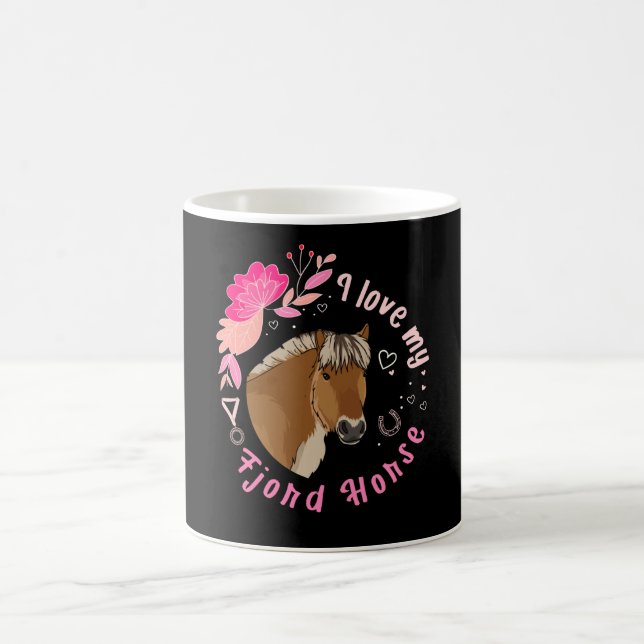 I kärlek my Fjord Horse Gift Kaffemugg (Center)