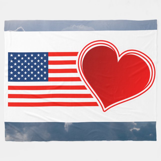 I KÄRLEK MY FLAGGA FLEECEFILT (Framsidan (Horisontell))