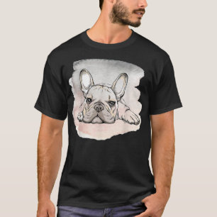I Kärlek My Fransk Bulldog, Cute Frenchie Hund Mam T Shirt