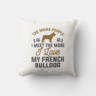 I Kärlek My Fransk Bulldog Kudde