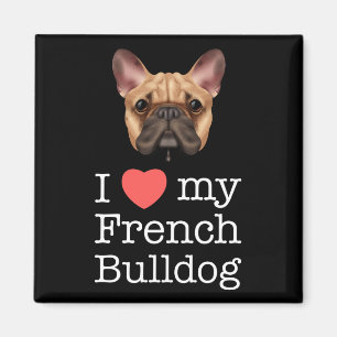 I Kärlek My Fransk Bulldog Magnet