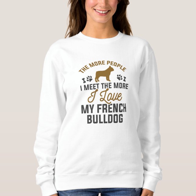 I Kärlek My Fransk Bulldog T Shirt (Framsida)