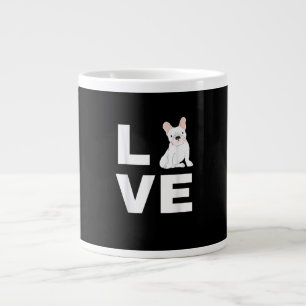 I Kärlek My Frenchie Fransk Bulldog Hund älskare G Jumbo Mugg
