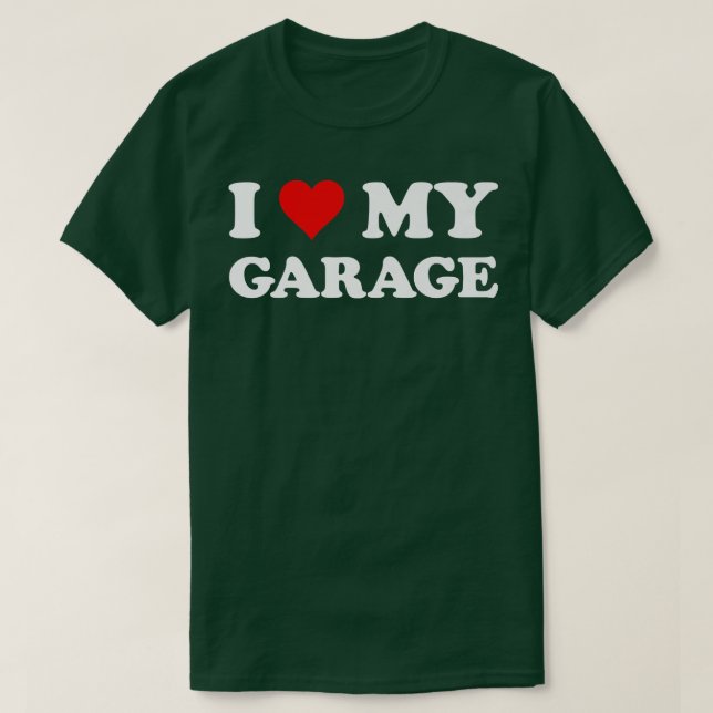I Kärlek My GarageFunny Make Pappa Groom T Shirt (Design framsida)