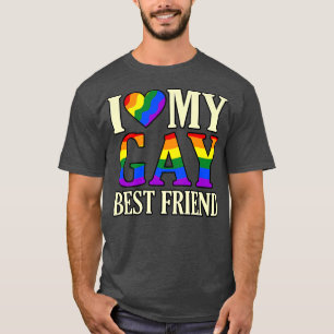 I Kärlek My Gay Bestkompis LGBTQ Pride Month Suppo T Shirt