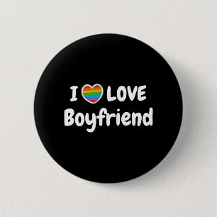 I Kärlek My Gay Boykompis HGBT hippie Knapp