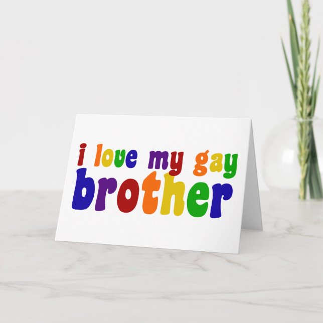 I Kärlek My Gay Brother Kort (Framsida)