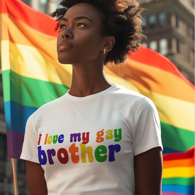 I Kärlek My Gay Brother Tee Shirt (Skapare uppladdad)