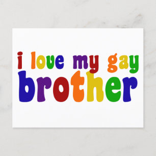 I Kärlek My Gay Brother Vykort