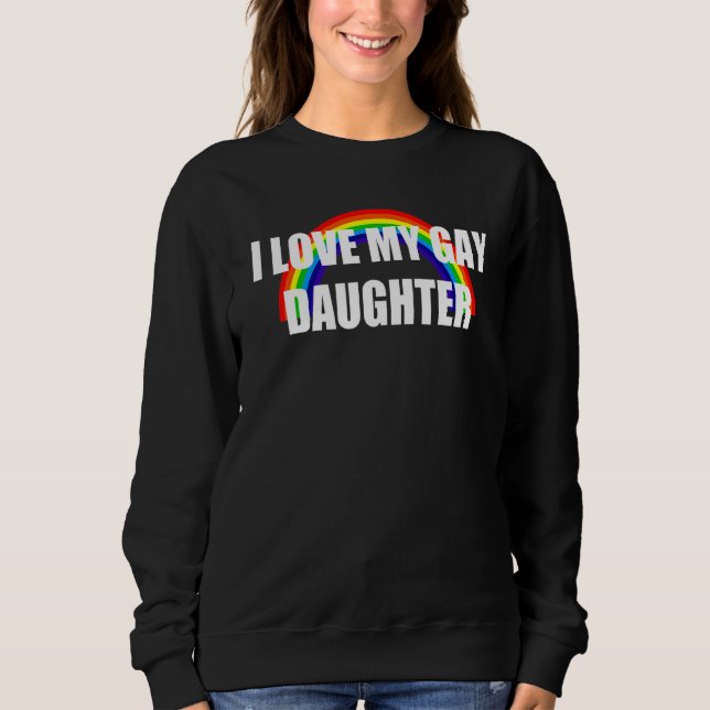 I Kärlek My Gay Daught Lgbt Design T Shirt (Framsida)