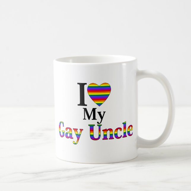 I Kärlek My Gay farbror Kaffemugg (Höger)