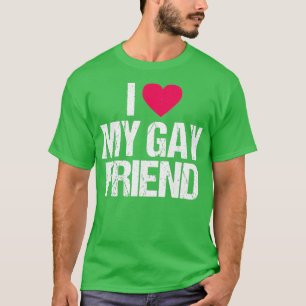 I Kärlek My Gay Friend Lesbisk LGBT Best Friend Gi T Shirt
