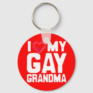 I KÄRLEK MY GAY GRANDMA -.png Nyckelring