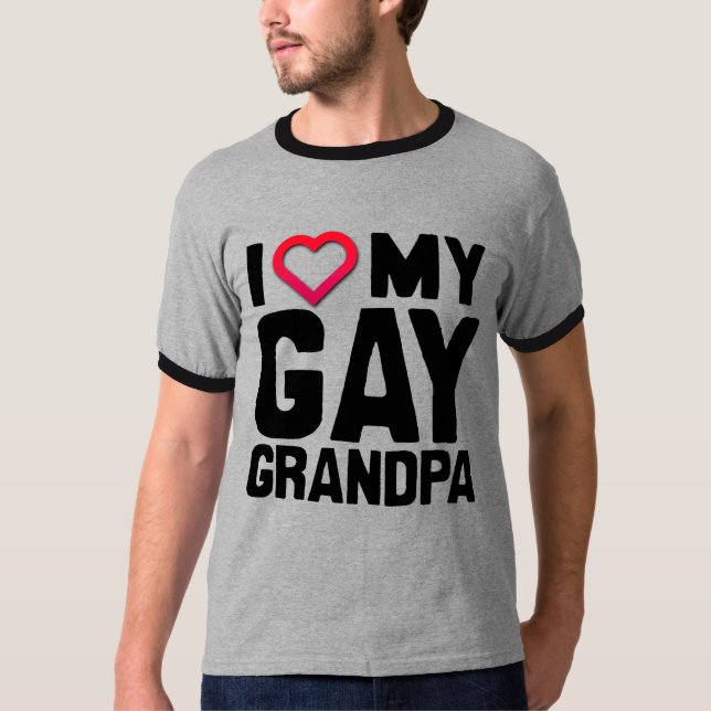 I KÄRLEK MY GAY GRANDPA - T-SHIRT (Framsida)