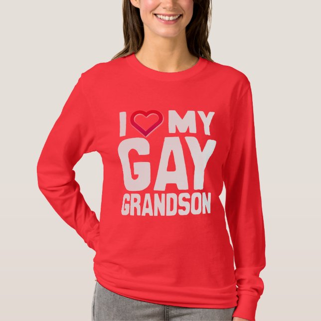 I KÄRLEK MY GAY GRANDSON - -.png T-shirt (Framsida)