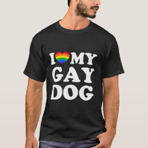 I Kärlek My Gay Hund T Shirt