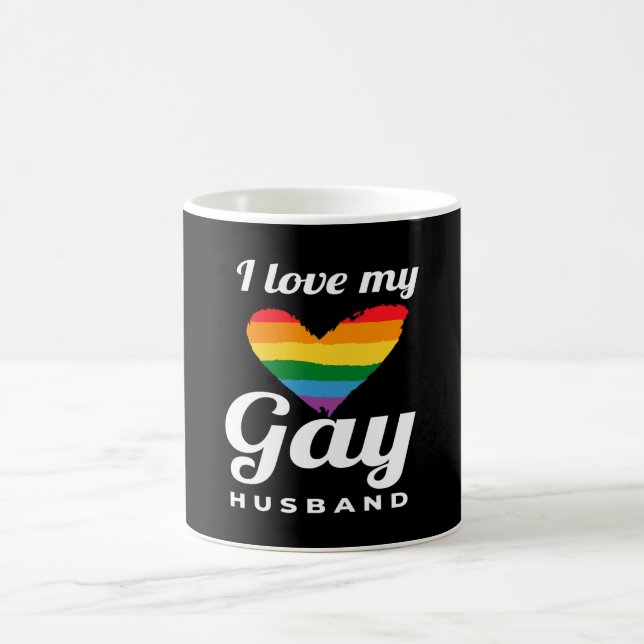 I Kärlek My Gay Make Gay Kaffemugg (Center)