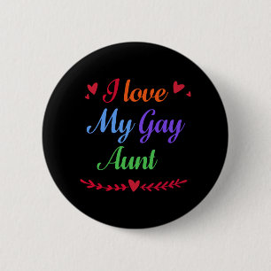 I Kärlek My Gay Moster GAY PRIDE RAINBOW HBT Knapp