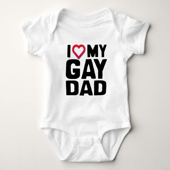 I KÄRLEK MY GAY PAPPA T-SHIRT (Framsida)