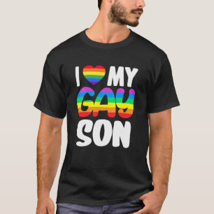 I Kärlek My Gay Son Pride LGBT Rainbow Family Supp T Shirt